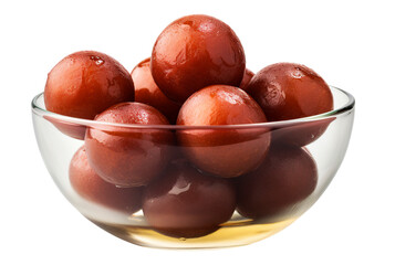 Obraz premium Gulab jamun in transparent background. Generative AI.
