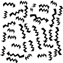 set of  vibrating arrows in diffrent sizes Abstract Background vectors illustration 