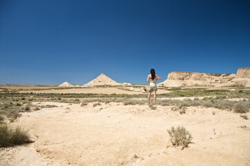 desert of Bardenas Reales at navarra in spain