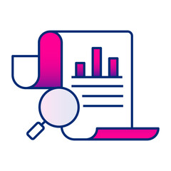 Obraz premium Vector Line Icon for Business Reports: Performance Metrics and Insights.