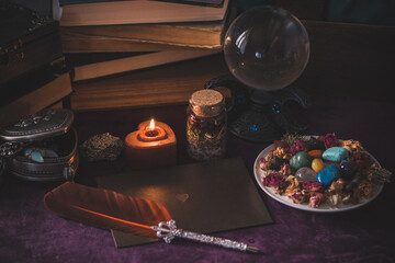 Fortune telling and magic rite for a love, attracting husband, partner or relationship  