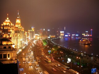 Fototapeta na wymiar shanghai by night