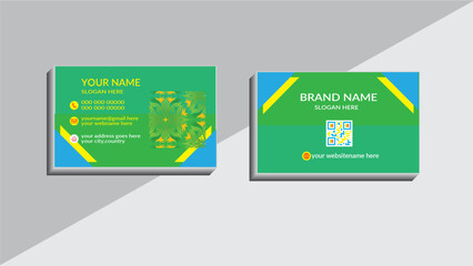 Creative business card,template,professional
card design with clean geomatic shape.