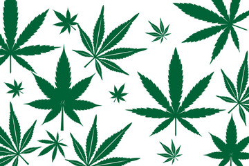 Marijuana leaf. Medical cannabis.