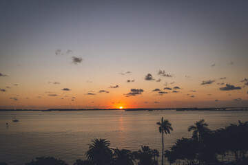 Views of the Sunrise in Miami