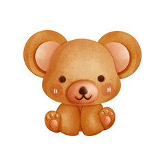 teddy bear isolated on white