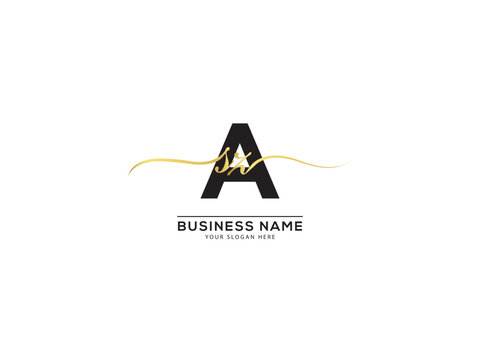 Typography ASZ Signature Logo, Creative asz saz Business Logo Icon Vector Art
