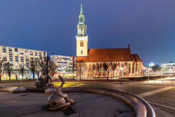 Obraz premium St. Mary's Church, known in German as the Marienkirche, is a church in Berlin, Germany.