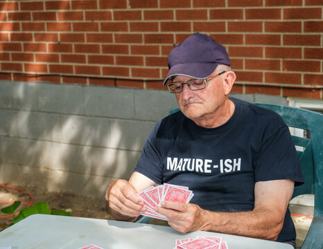 Man playing cards