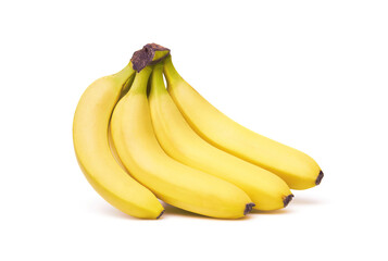 Bananas on a white background