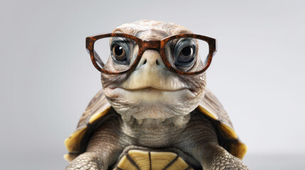 Specs on Shells: The Hipster Turtle. Generative AI