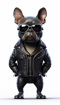French Bulldog cartoon model