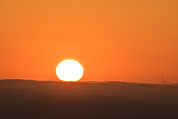 sunrise over the mountains