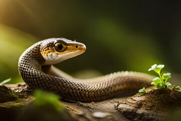 Fototapeta premium snake in the grass