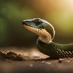 Fototapeta premium snake in the grass