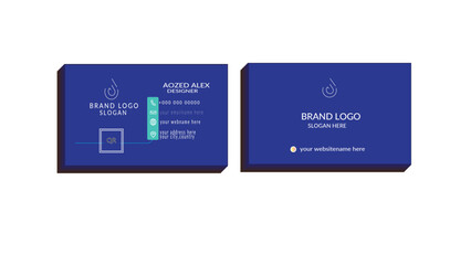 Creative business card,template,professional
card design with clean geomatic shape.