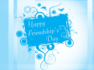 vector illustration, floral Friendship day card 8