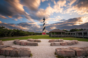 Cape Hatteras Lighthouse in the Outer Banks of North Carolina, USA
