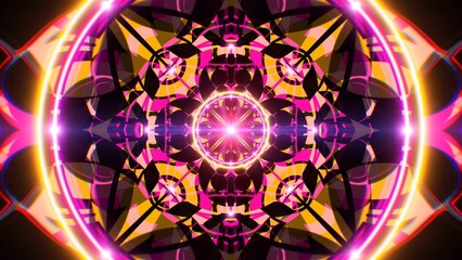 Abstract Geometric art background of Modern Yellow and Purple Shapes