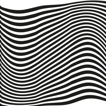 Vector abstract background in the form of alternating black and white stripes © Vera