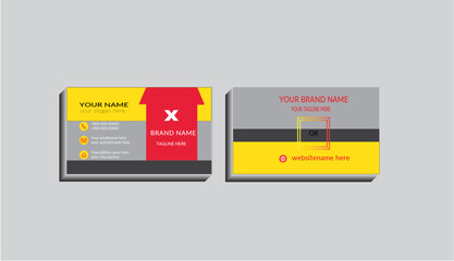 Creative business card,template,professional
card design with clean geomatic shape.