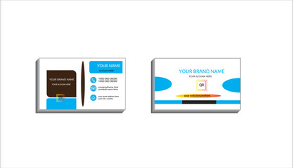Creative business card,template,professional
card design with clean geomatic shape.
