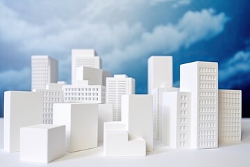 miniature city on a tabletop Generative AI