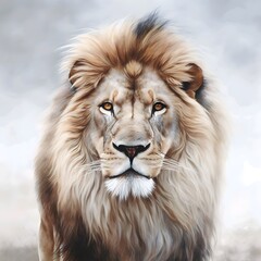 Naklejka premium portrait of a lion