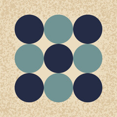 Textured Circle In A Square 