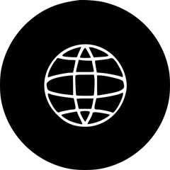 Earth icon vector symbol design illustration