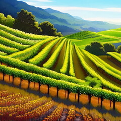 Fototapeta premium Agricultural Field