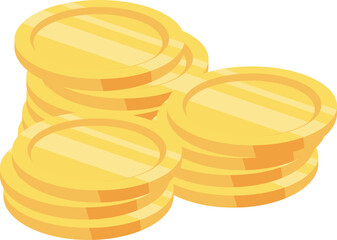 Stacks of Gold Coins