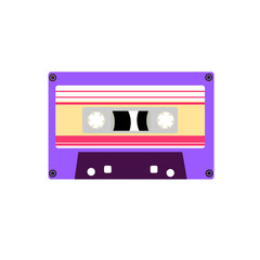 Retro Cassette vector clipart illustration