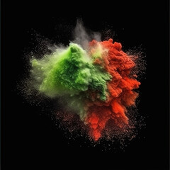 Colorful Dust Explosion - Generative AI