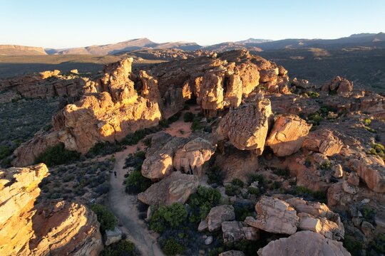Ancient rock formations in the Cederberg region, in the Western Cape