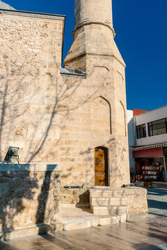 Detail of Tekeli Mehmet Pasha Mosque. A mosque located in the historical center of Turkish Antalya. It was built by order of the Grand Vizier Mehmed Pasha and named after him.