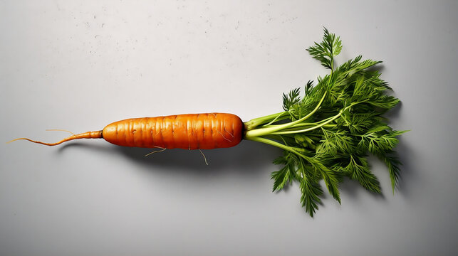 des carottes de saison, sorties de terre, IA