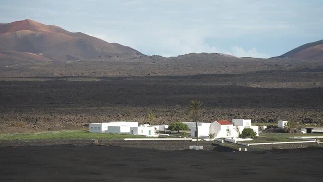 Volcanic landscape and vineyards, La Geria, Uga, Las Palmas, Lanzarote