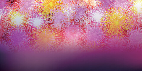 花火　夏　光　空　背景