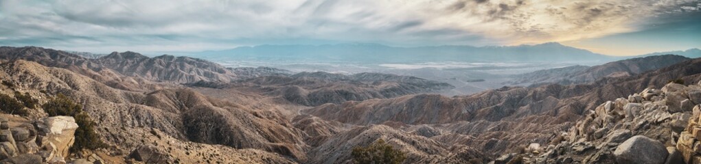 Keys View overlook at Joshua Tree National Park, California