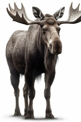 Image of an Elk with a white background