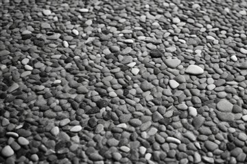 monochromatic landscape featuring rocks and gravel Generative AI