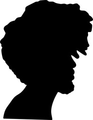Afro Hair Style Silhouette