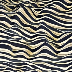 151 Striped Waves: A dynamic and energetic background featuring striped waves in contrasting and vibrant colors that create a bold and edgy look3, Generative AI