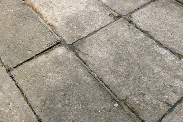 part of the old decorative road in the park for walking