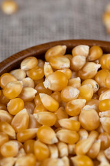 dry corn for cooking and popcorn
