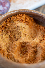 ground turmeric is orange in color for use in cooking