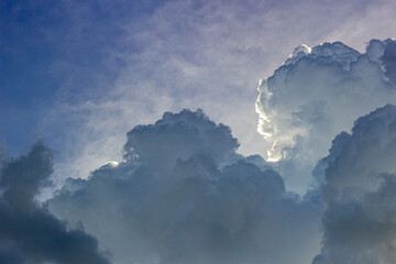 Fototapeta na wymiar big clouds in the sky