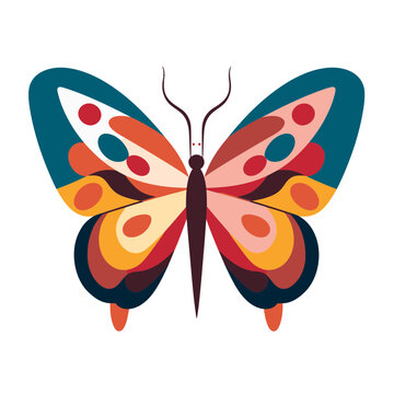 Abstract Colorful Illustration butterfly