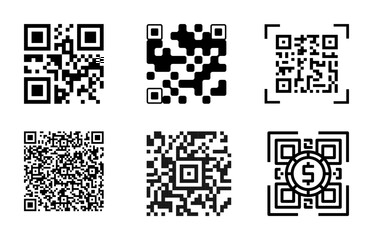 Fototapeta premium Scan QR code flat icon with phone. Barcode. Vector illustration.